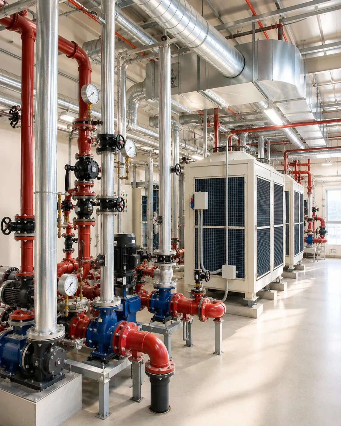 Samarth Engineering Works HVAC service technician working on industrial installation in Mumbai