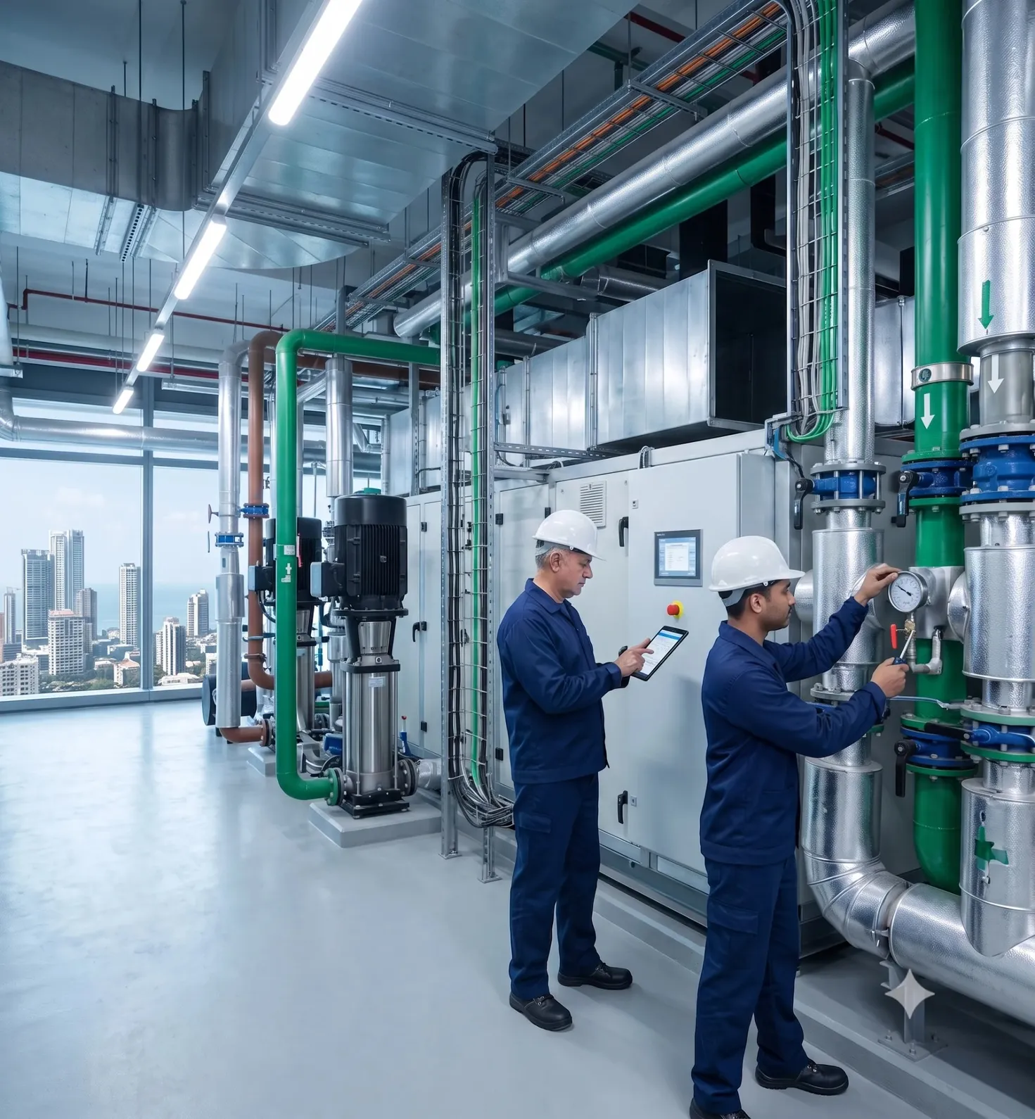 Samarth Engineering Works HVAC project team in Mumbai