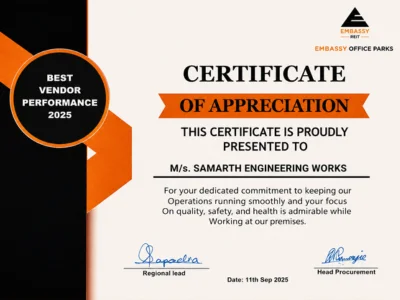 Samarth Certificate 2 certificate